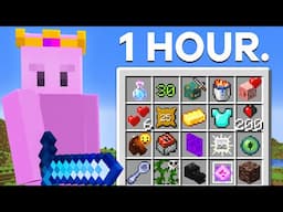 1 Hour to Speedrun Minecraft's Hardest Tasks