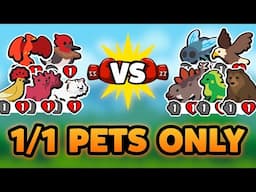 Super Auto Pets but we can only use 1/1 PETS