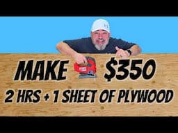 Turn 1 Sheet of Plywood into $350 with this new Woodworking Project