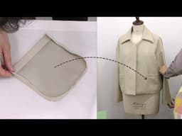 Sewing Tutorial for Beginners | How to sew a Jacket Pocket