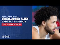 Post-Game Press Conference: Cade Cunningham | Pistons @ Raptors | 11.15.24