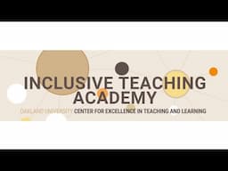 Inclusive Teaching Academy: Invitation from the Facilitators