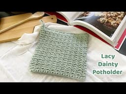 Lacy Crochet Potholder - Spider Stitch - Complete Tutorial - PGCAL2024