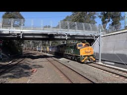 Australian diesel locomotives C505, C506, C507 & C510  - heavy coal drags - Beecroft - late 2016