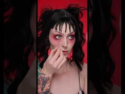 I’m shocked I’ve never done a Lydia Deetz look but here it is! #halloweenmakeup #beetlejuicemakeup