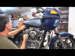 #136 1983 fxrt shovelhead dyna ignition timing adj brake repair 1979-84 FXR FLT harley tatro machine