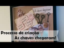 Página de Scrapbook 30x30 | As chaves chegaram! | Processo de Criação