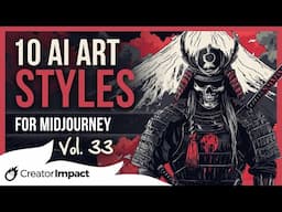 10 Midjourney Prompts Styles & Tips: Vol 33