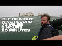 Wing Foiling 117km around the IOW in record time unassisted