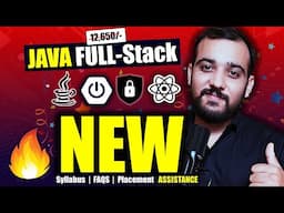 🚀 BEST JAVA FULL STACK DEVELOPER COURSE [ Certificates | FAQS | Projects | Placement Assistance]