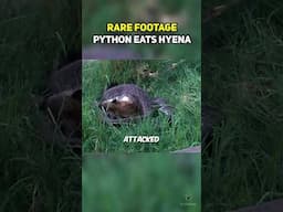 Rare Footage Python Hyena