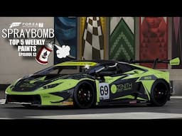 Forza 7 - Spraybomb EP12 - Top 5 Weekly Paints