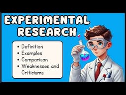 Experimental Research (Explained in 3 Minutes)