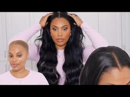 FLAWLESS FRONTAL  WIG INSTALL | TUTORIAL FOR BEGINNERS | EASY AND DETAILED