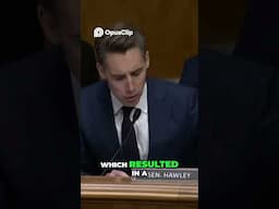 Senator Hawley GRILLS Biden Admin