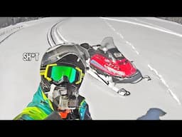 Snowmobile Riding After a Snow Storm (LOTS OF ISSUES)