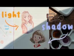 LIGHT and SHADOW: watercolor painting tips