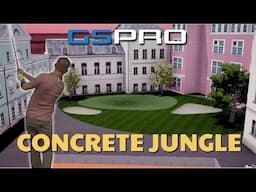 I went LOW on this NEW Short Par 3 Course Added to GSPro! Concrete Jungle