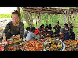 Hari ke 13 di PULAU TERPENCIL Catch & Cook Kerang Mutiara, Gurita, Ikan with Subscriber dari Medan