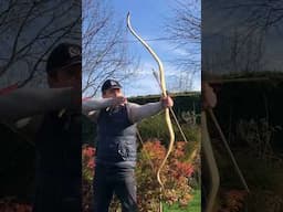 Shooting a Light Yew Recurve Bow