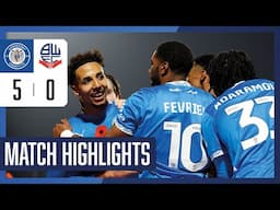 Stockport County Vs Bolton Wanderers - Match Highlights - 09.11.24