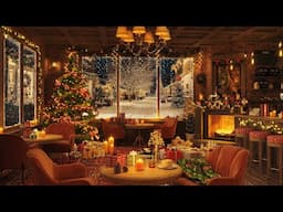 Christmas Jazz 2025 🎄 Coffee Shop Vibes, Fireplace Sounds & Christmas Ambience for Relaxation