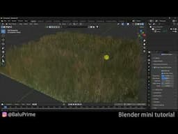 How to create grass easily | Blender short tutorial