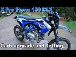 Xpro Storm DLX 150 Nibbi carb upgrade Chinese dirt bike #pitbike #xpro #motorcycle