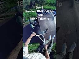 Day 8 of Random BMX Combo Tricks 180 + Tailwhip #bmxtricks #bmxlifestyle #bmxlife #bmx #bicycle