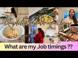 VLOG: WHAT are my EXACT Job TIMINGS??1️⃣MONth in OUR House!! INDIAN MOM VLOGGER IN USA DAILY ROUTINE