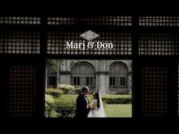 Marj and Don's Wedding in San Agustin Church