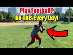 13 Football Drills You Should Do EVERY DAY To Become A Playmaker (NO EQUIPMENT)