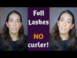 The BEST tip for voluminous lashes | NO EYELASH CURLER! #short