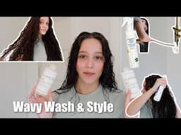 QUICK wavy hair wash day! New Favorites 2024