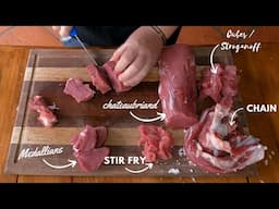 How to trim a filet tenderloin | Filet trimming by Xman & Co