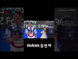 바이올린 김연아 KBO플레이오프 1차전 애국가 연주  #violin #music #김연아 #엠매니지먼트  #shorts