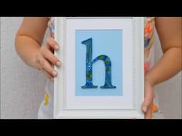 HOW TO ~ Framed Paper Quilling Letter