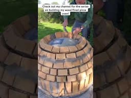 Building a pizza oven dome! #brickwork #brickovenpizza #construction #pizza