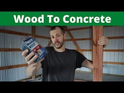 How To Mount Wood To Concrete Using Tapcon Screws