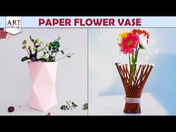 Paper Flower Vase | Paper Crafts | Best Out of Waste | Home Decor | @VENTUNOART