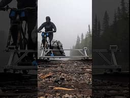 Misty morning railbike ride #railbike #expedition #mountainbike #railrider #abandonedrailway