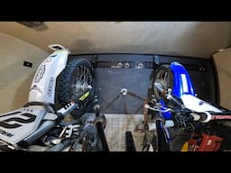 Toy hauler trailer - How to secure Dirt Bikes MotoProHQ Wheel Chock E-track