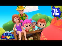 Go Down By The Lake | 15 MIN LOOP | Little Angel | Kids Songs and Nursery Rhymes