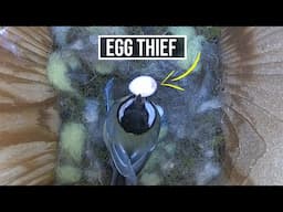 DISASTER -Great-tit STEALS EGGS - How will she react ?