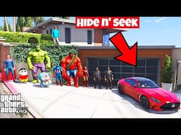 Franklin and Shinchan Play Hide & Seek Play With All Avengers or Winner get A prize IN GTA V