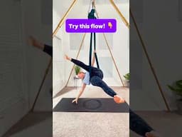 Try this WATERFALL🌊 Flow! 👉 #aerialyoga #aerialhammock