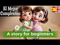 BEGIN LEARNING Spanish with a Simple Audio Story (The Best Birthday)