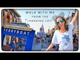 How to get from the parking lot to Magic Kingdom | Walk with me to Magic Kingdom!