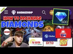 NEW! PAANO MAG RECHARGE NG DIAMONDS SA MOBILE LEGENDS GAMIT ANG REGULAR LOAD STEP BY STEP GUIDE