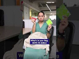 Battle of the Bags: Boy vs Girl – What's Inside? #boyvsgirl #trending